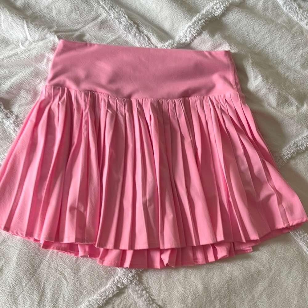 All in Motion Pink Pleated tennis Mini Skirt